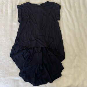 Izzue hi lo Black Women's Blouse